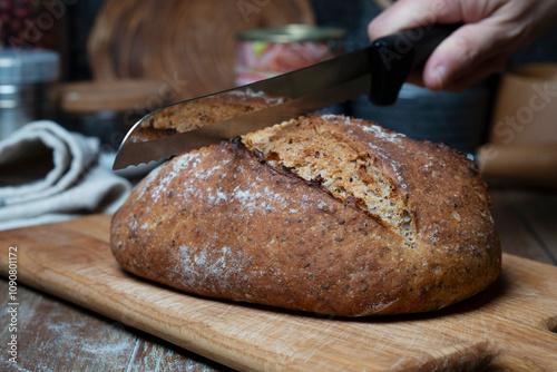 homemade wholegrain bread