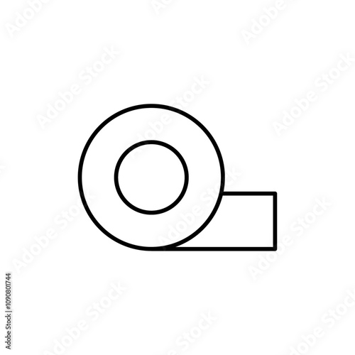 Adhesive tape icon web design in vector