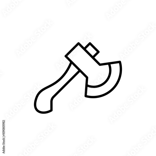 Axe icon web design in vector