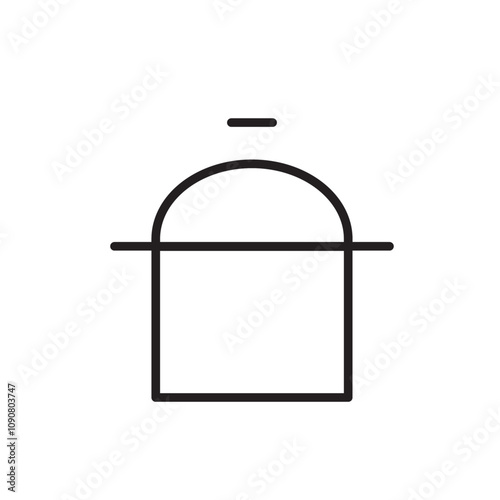 Cooking pot icon web design in vector