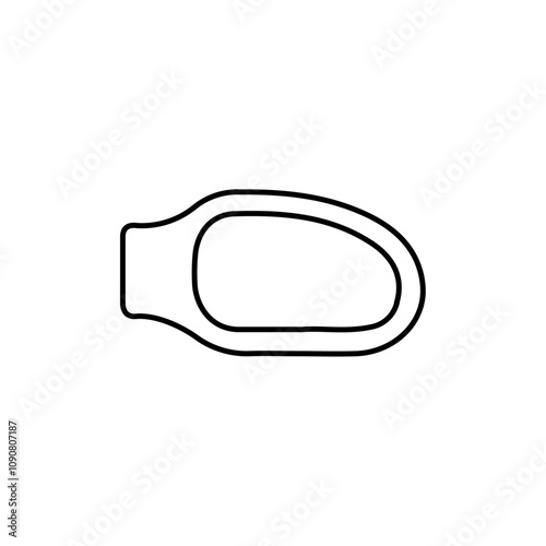 Side mirror icon web design in vector