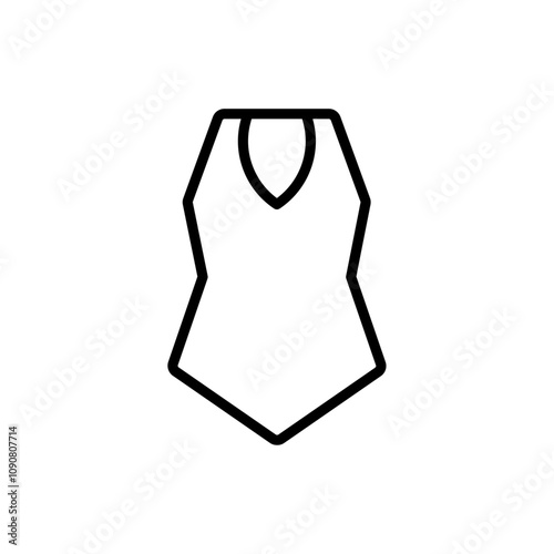 Swimsuit icon web design in vector