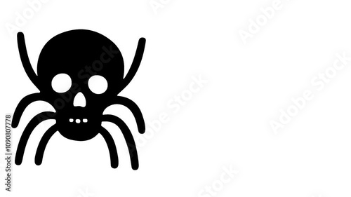 Halloween Day icon theme on a white background. Animation minimalist of Halloween theme