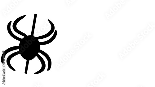Halloween Day icon theme on a white background. Animation minimalist of Halloween theme