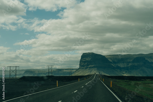 Lomagnupur a Mountain on the South Coast of Iceland photo