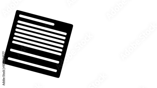 Education icon theme on a white background. Animation minimalist of education