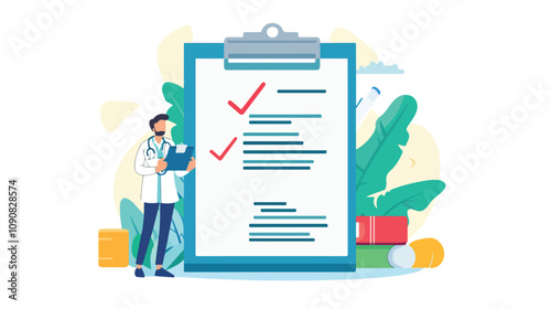 Professional Medical Form List with Patient Results for Healthcare Records