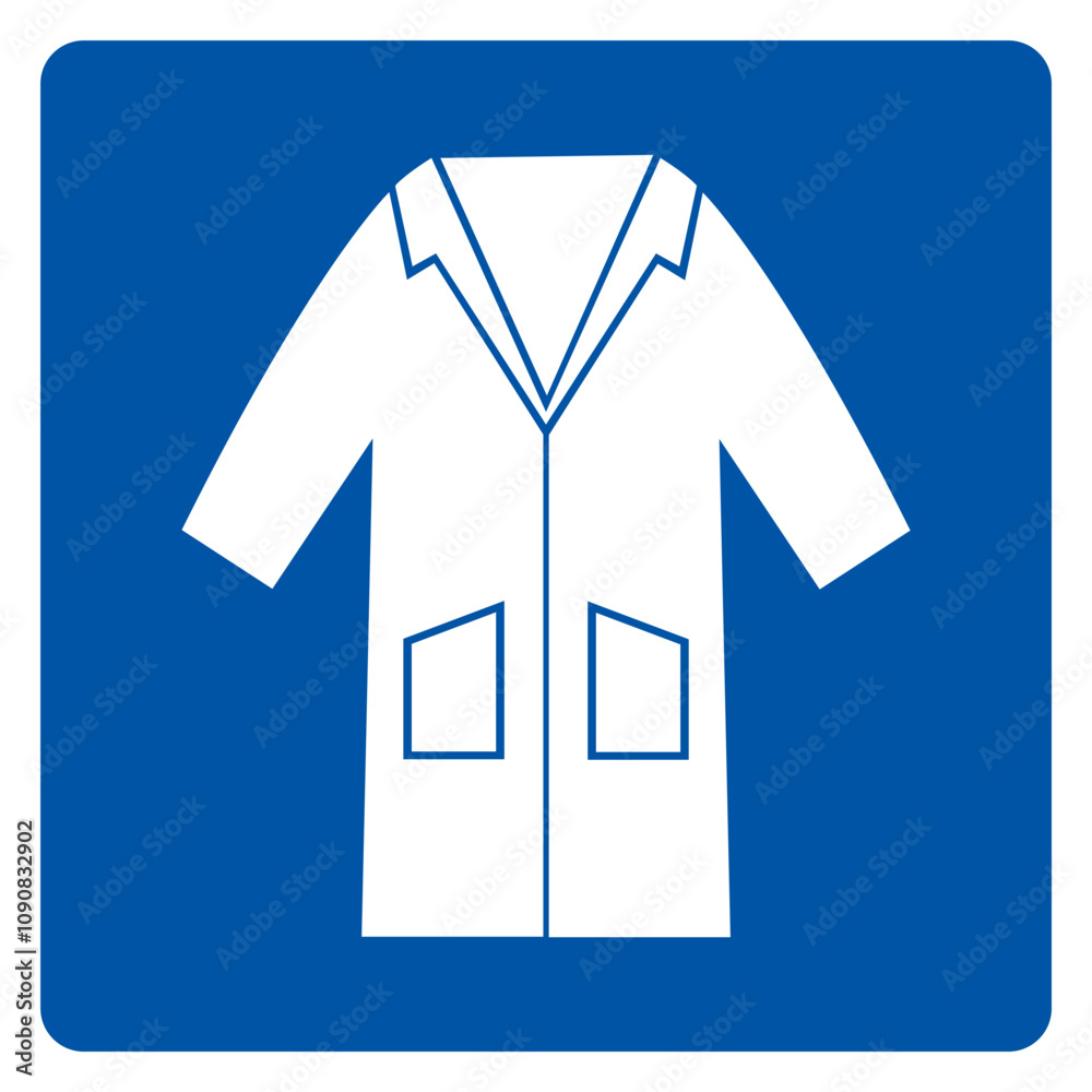 Wear Smock Symbol Sign, Vector Illustration, Isolate On White Background Label. EPS10 Wear Smock Symbol Sign, Vector Illustration, Isolate On White Background Label. EPS10