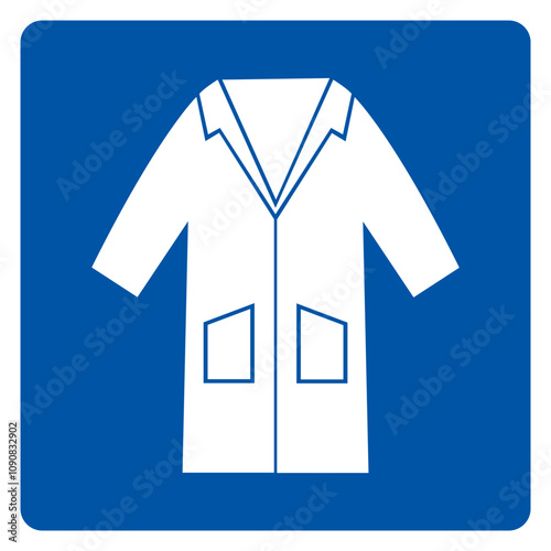 Wear Smock Symbol Sign, Vector Illustration, Isolate On White Background Label. EPS10