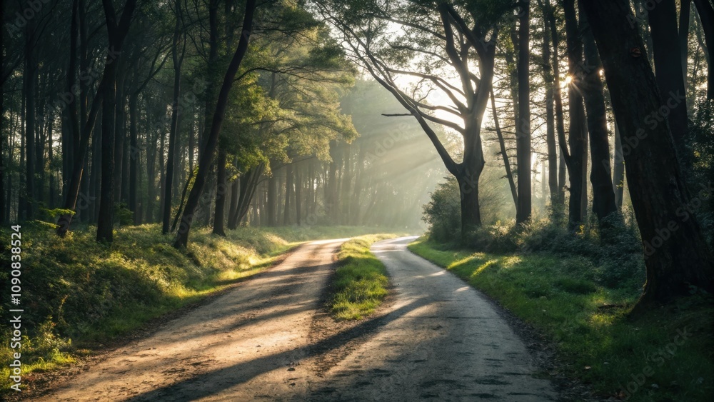 Obraz premium Image 19 A path diverging in the woods