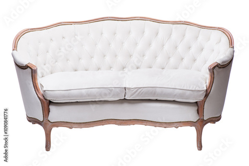 Sofa isolated on white background. Clipping path included.