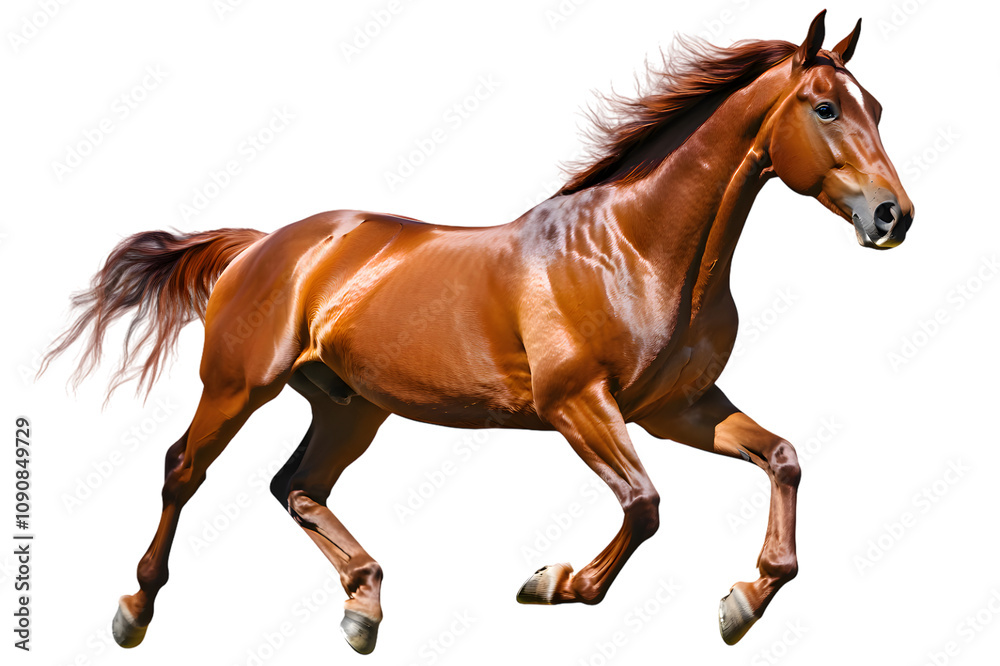 Brown horse isolated on transparent background Brown horse isolated on transparent background