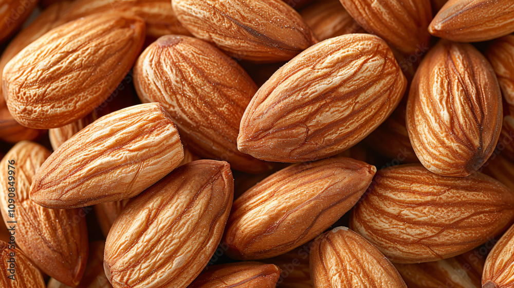 Fototapeta premium Almonds close up