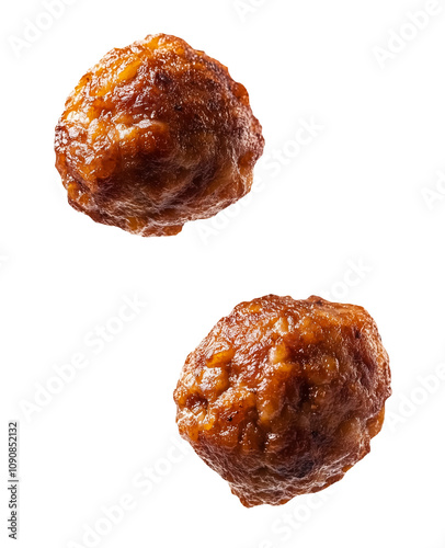 PNG Flying meatballs on transparent background