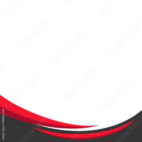 Modern Shape Wavy Footer