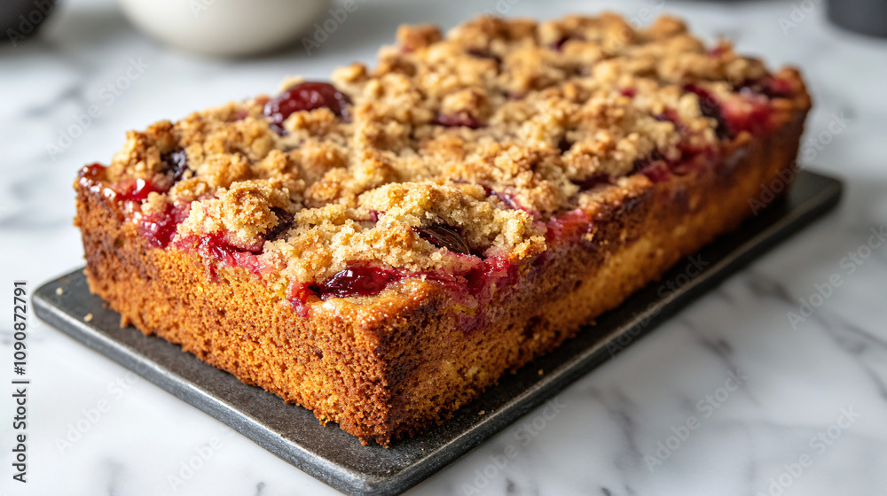 German plum cake with streusel on top.German plum cake with streusel on top. German plum cake with streusel on top.German plum cake with streusel on top.