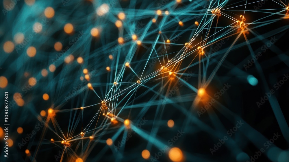 Obraz premium Abstract Network Connection