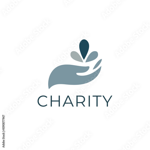 this is charity logo template design