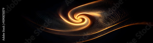 Abstract of Machine learning concept. Dynamic spiral patterns of abstract machine learning visuals digital space graphic design futuristic environment artistic perspective photo