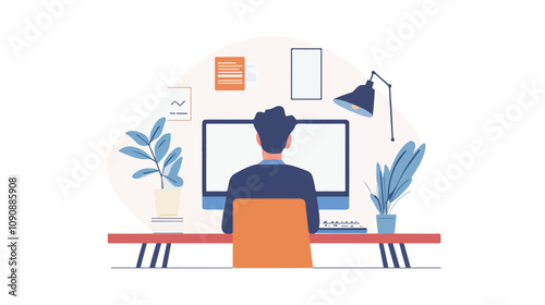 Online Video Conference Concept with Male Entrepreneur