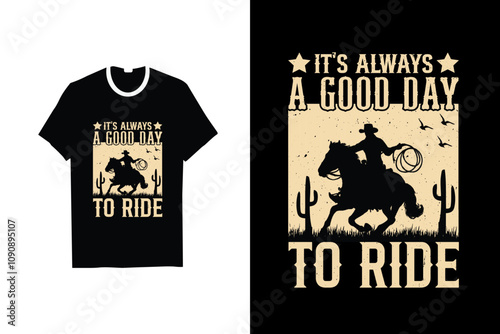 Cowboy stylish t-shirt and  trendy design