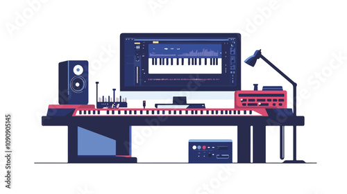 Electronic Music Production Studio Recording Equipment