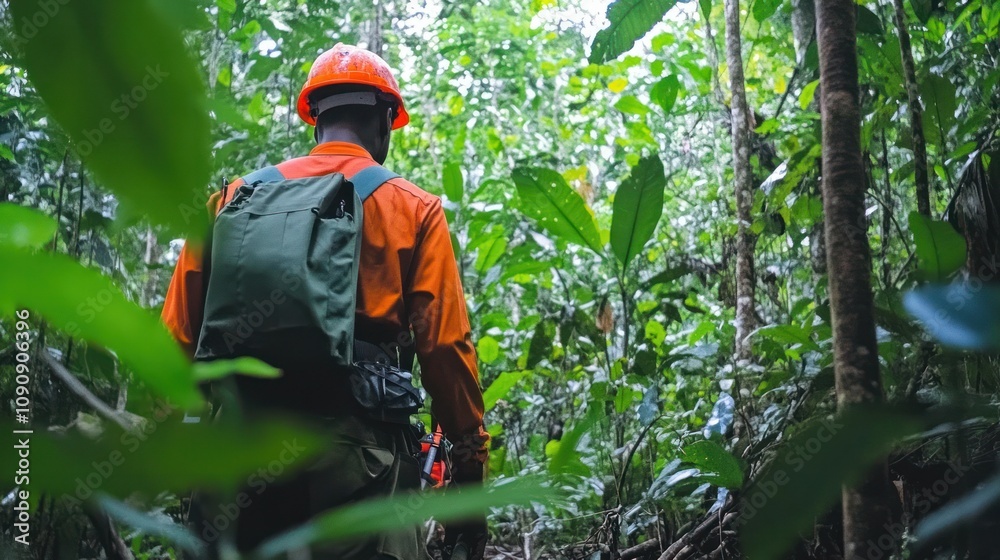Obraz premium Forest preservation, efforts to protect forests and biodiversity