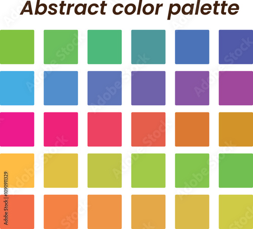 Vibrant Abstract Color Palette for Modern Design Projects