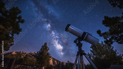 Stargazing locations and destinations, scenic spots for observing the night sky photo