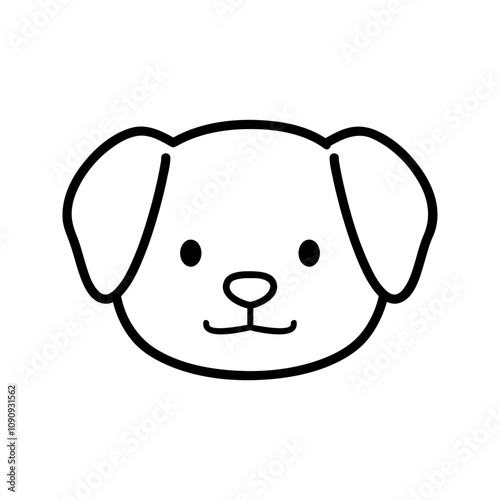 Adorable animal head character cartoon