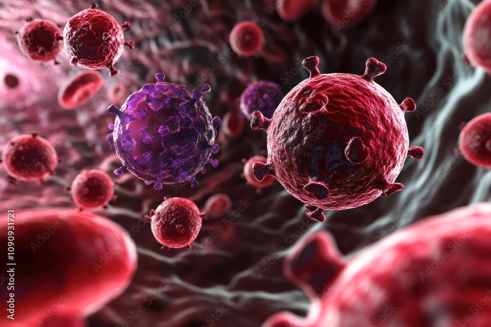 Fototapeta premium Nanotechnology in medicine, advancements in precision healthcare