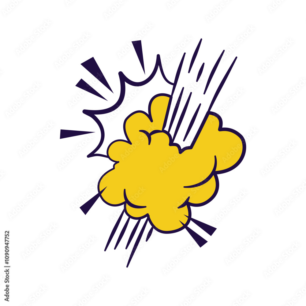 Obraz premium Comic Book Explosions And Effects