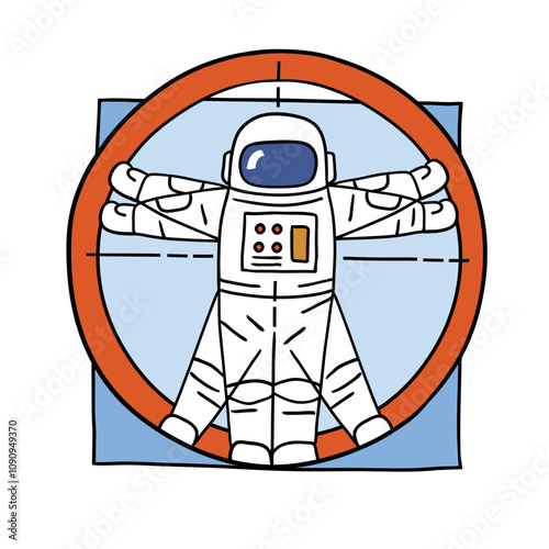 Hand drawn vector space patch.  Vintage spacecraft badge isolated on white background. Perfect for tee shirt logo, greeting card, poster or nursery print design. EPS 10 vector file.