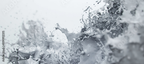 gray water wave splash background, liquid 12