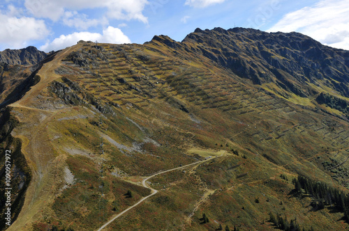 Austria: Avalanche-protection at Hochfirst in Montafon-Valley, Vorarlberg photo