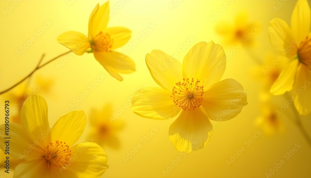 Obraz premium yellow flowers background