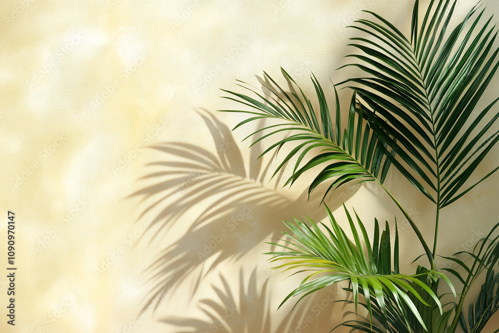 Obraz premium palm tree in the sun