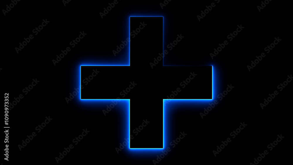 Obraz premium Cross shape or letter X