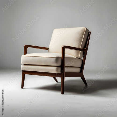 armchair on a white