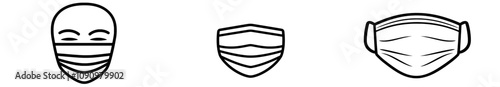 Mask for protection. Medical mask in png.