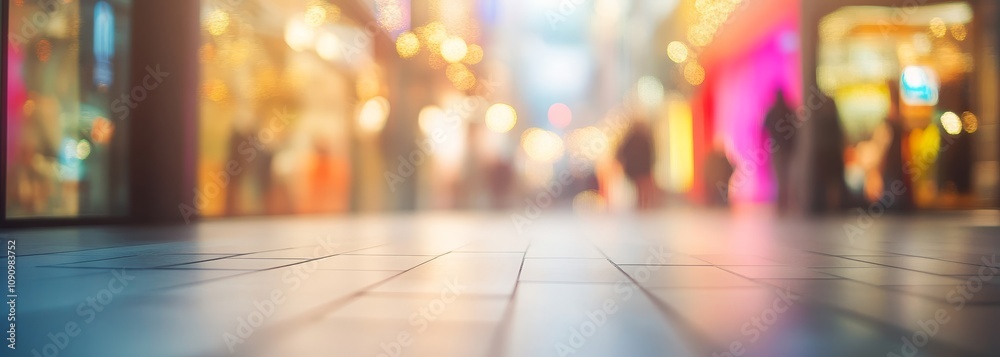 Fototapeta premium Shopping mall blurry background