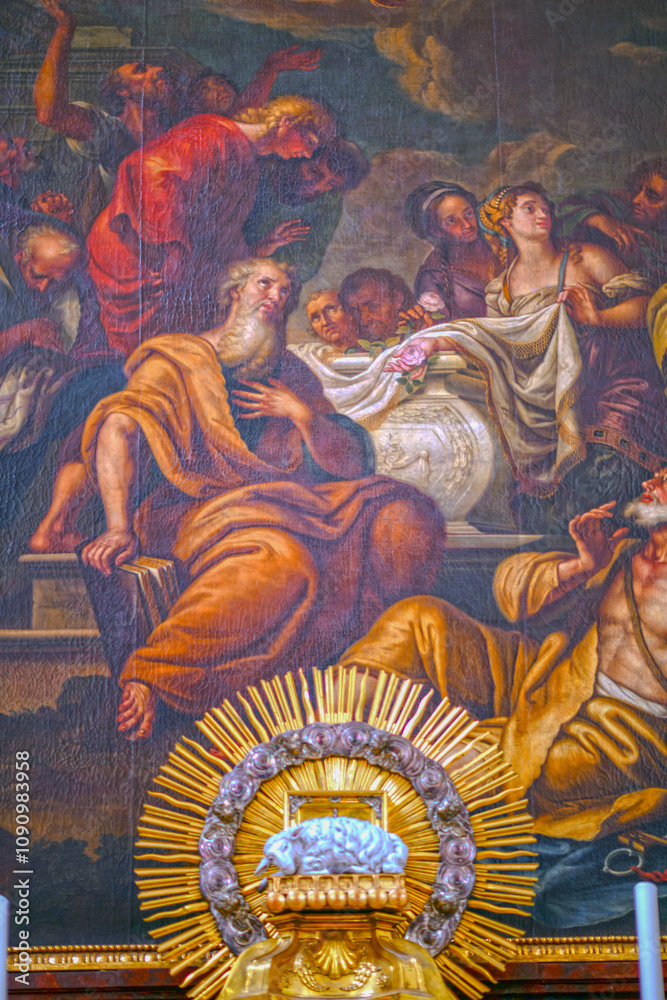 Fototapeta premium Das Hochaltar der Basilika St. Lorenz in Kempten (Allgäu)