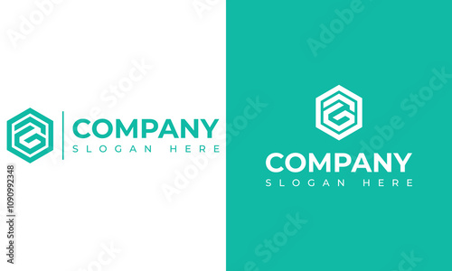 Abstract Letter G And C Real Estate Logo Design.
