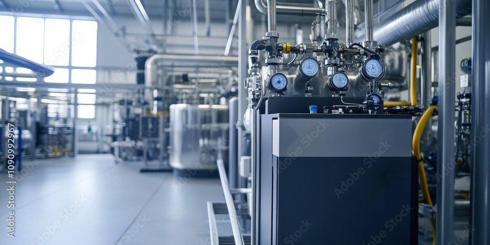 Fototapeta premium Carbon utilization technology, turning CO2 waste into useful products