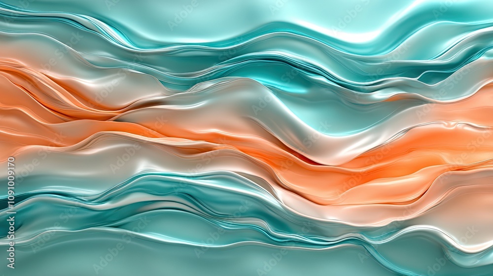 Fototapeta premium Abstract Tapestry of Fluid Dreams