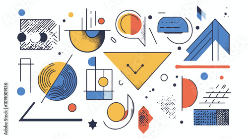 Vintage Geometric Poster for Hipster Art Enthusiasts