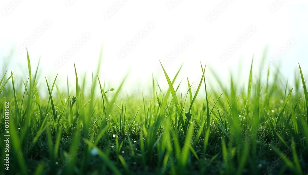 Obraz premium green grass isolated on white