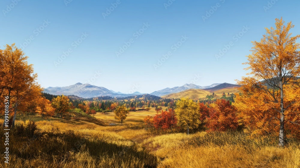 Autumn Mountain Landscape
