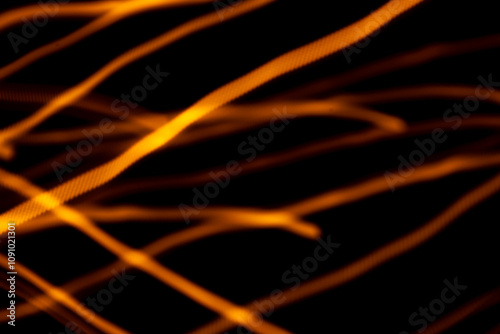 Photography Yellow and orange lights making lines