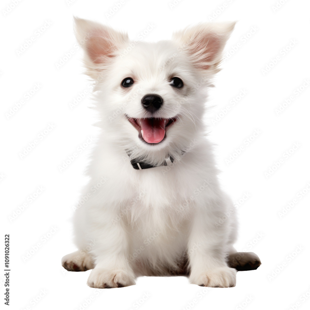 Obraz premium cute dog isolated on white